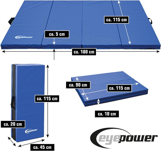 RFWR® Opvouwbare Gymnastiekmat 5cm Dikte - Zachte Vloermat voor Sport en Fitness - Perfect voor Thuis en Buiten van RFWR — afbeelding 5