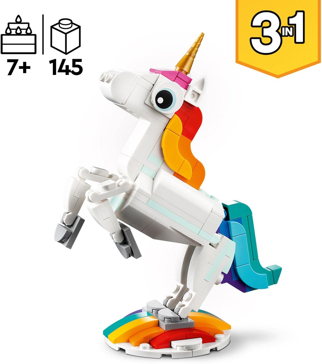 LEGO Creator 3in1 Magische Eenhoorn Speelgoed Set - 31140 — afbeelding 12