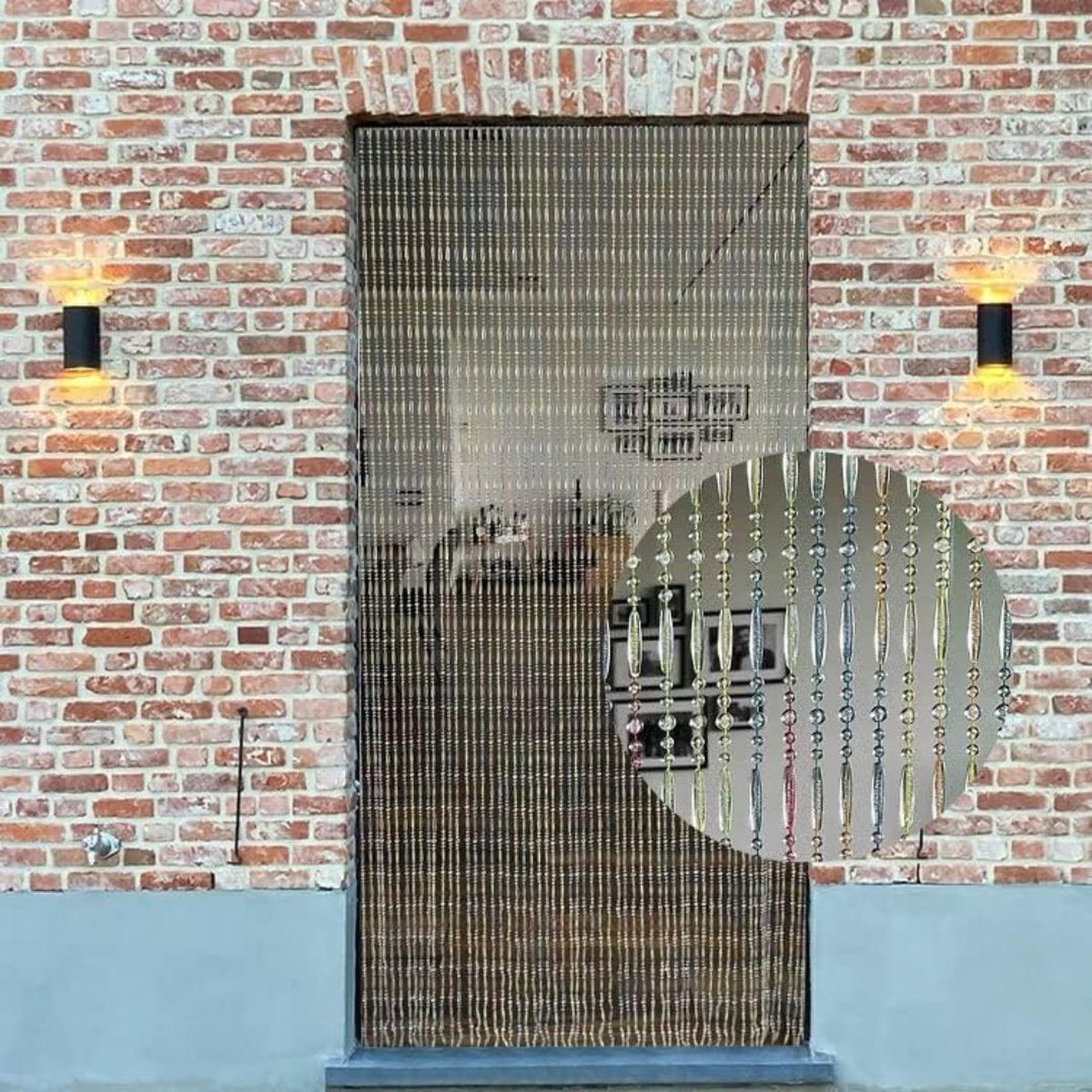 Thuys – Deurgordijn Vliegengordijn – Lamellenhor – 90cm x 200cm – Zwart