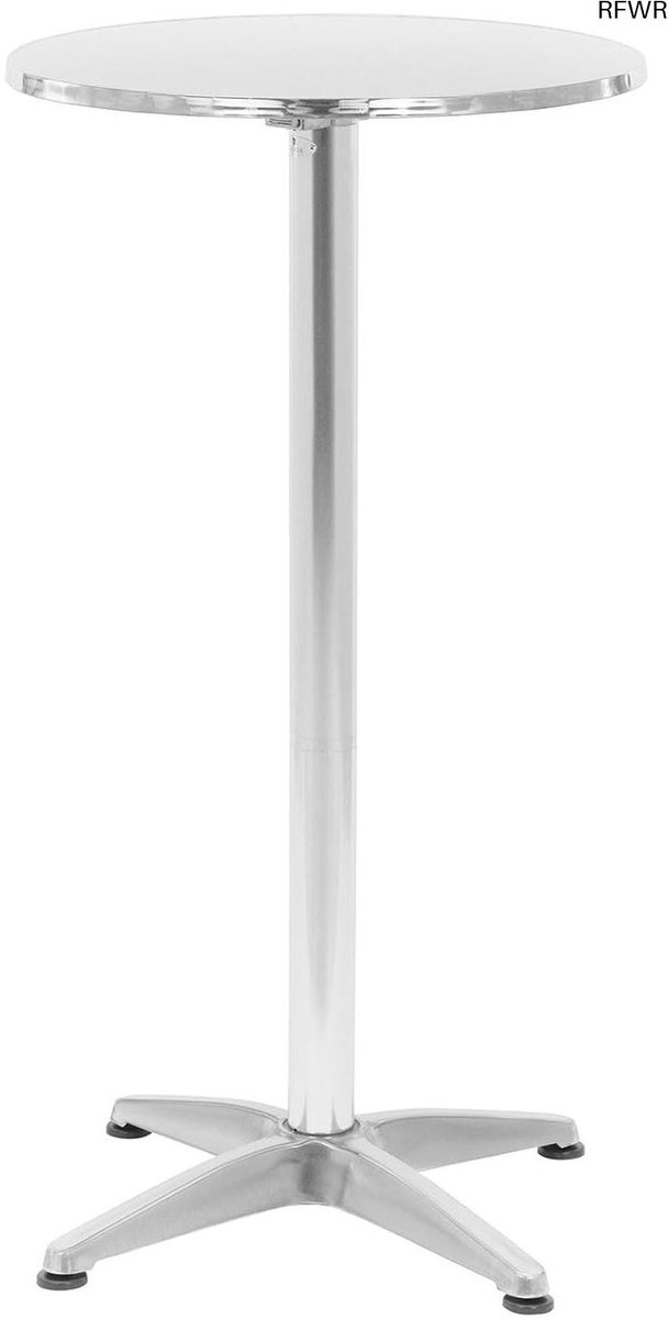 RFWR® Opklapbare en in hoogte verstelbare statafel - Ø 60 cm - Flexibele partytafel voor evenementen
