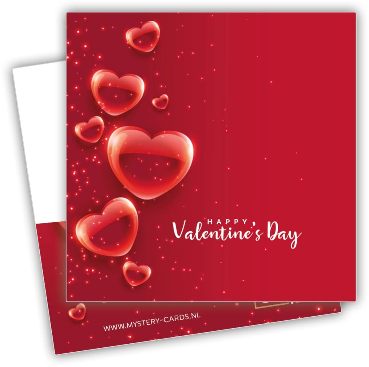 5 stuks Wenskaart | Mystery Card | I Love You | met peroonlijke (video)boodschap | Valentijnsdag