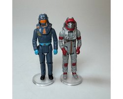 Display stands voor vintage M.A.S.K. figuren - 1 inch - 2,54 cm - Star Stands - voetjes - vitrine display - transparant rond - standaard voor presentatie - verzamelobjecten - vintage action figure accessoires - 20 stuks