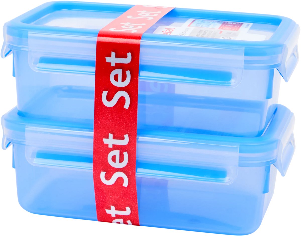 Tefal Masterseal Essential vershoudbakjes set 2-delig, 2x1L