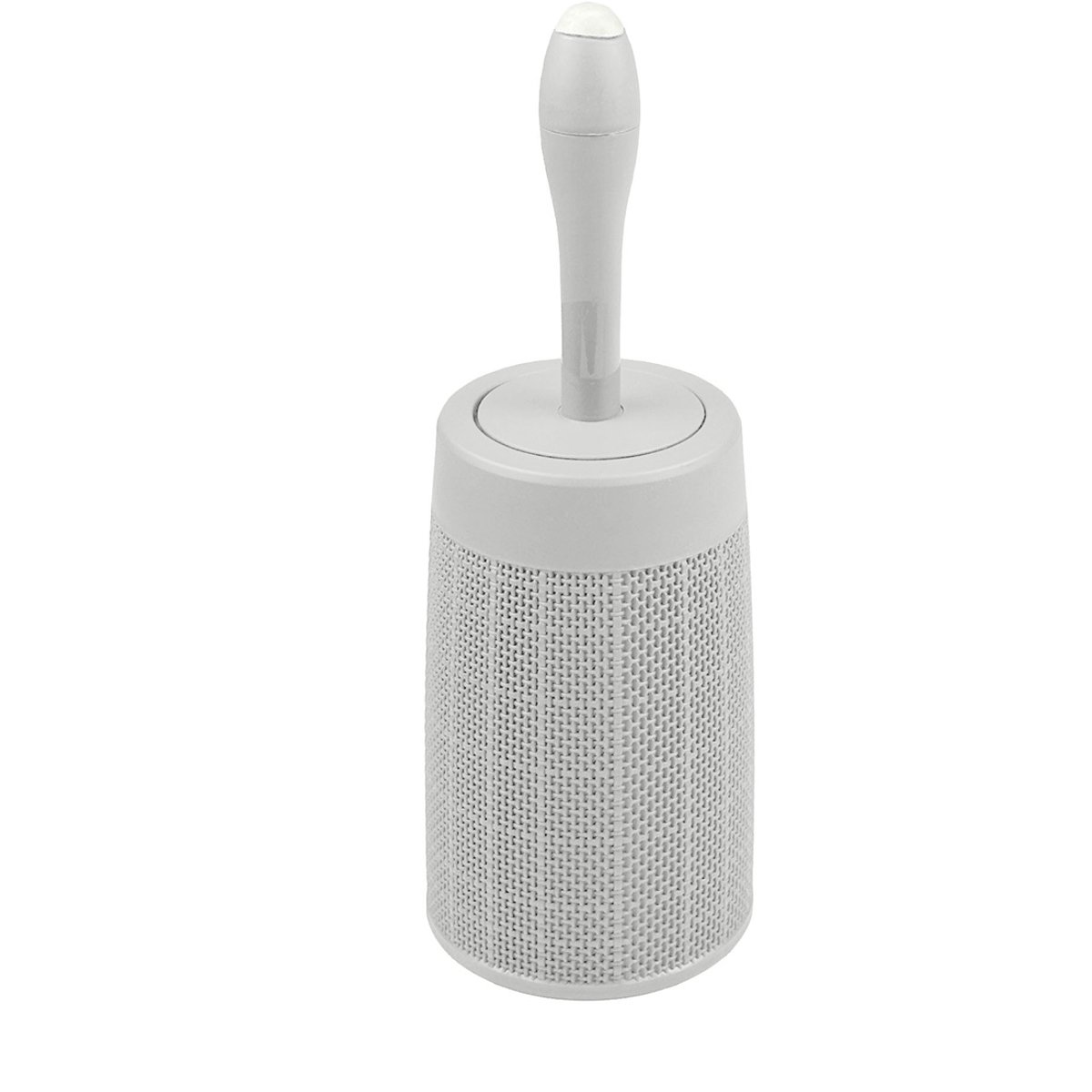 Toiletborstel 'Hessian' - WC borstel met houder - Doseerknop - Hygiënisch - Lichtgrijs