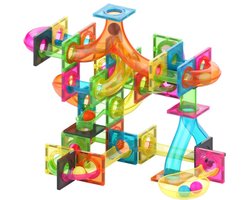 MNTL Magnetische Knikkerbaan Set Kleurrijk 101-delig - A kwaliteit
