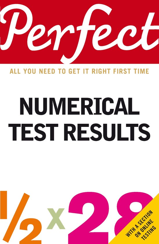 Perfect Numerical Test Results - cover