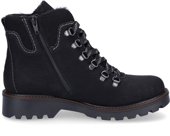 Rieker Dames 74044 biker-boot, zwart, 39 EU, zwart, 39 EU