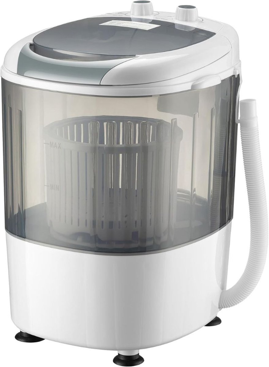 CLGP® Mini Wasmachine met Centrifuge - Voor Kleine Wasgoed - Meerdere Programma's - Wit