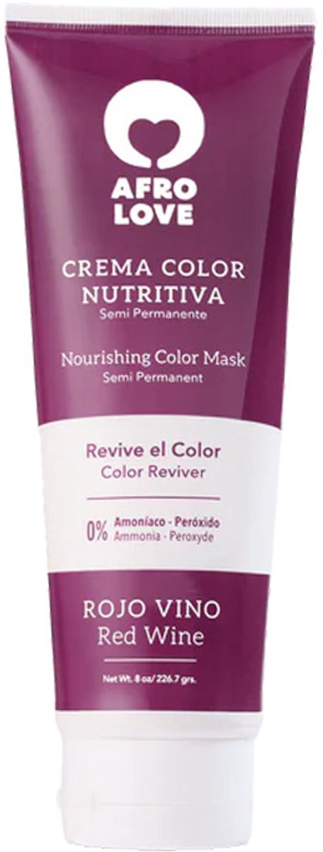 Afro Love Semi Permanent Color Mask Red Wine