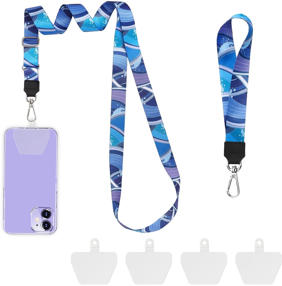 Universele Telefoonketting - Afneembare Schouderband - 2 Stuks