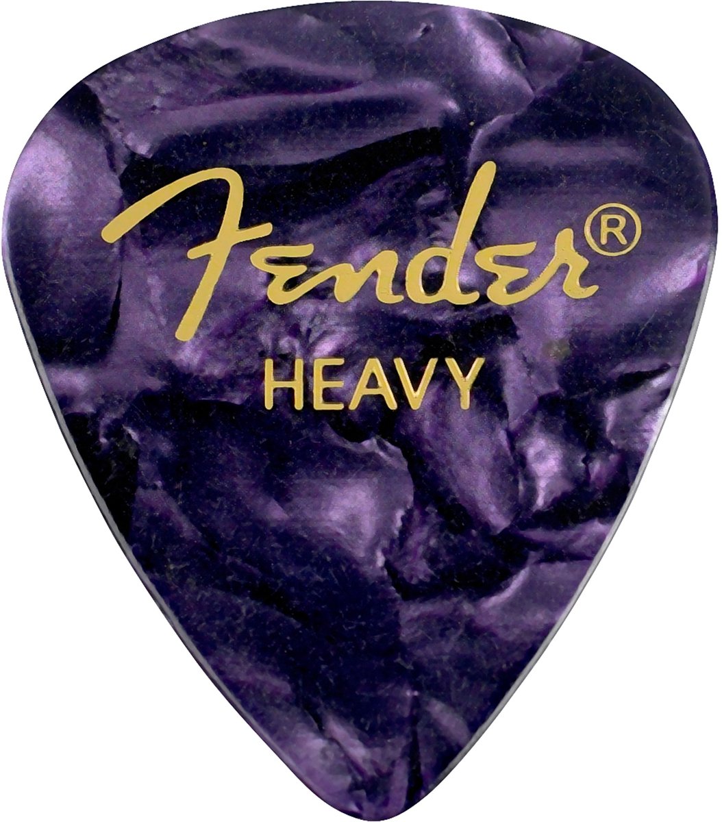 Fender Picks 351 Purple Moto heavy 12er Set Premium Celluloid - Plectrum set