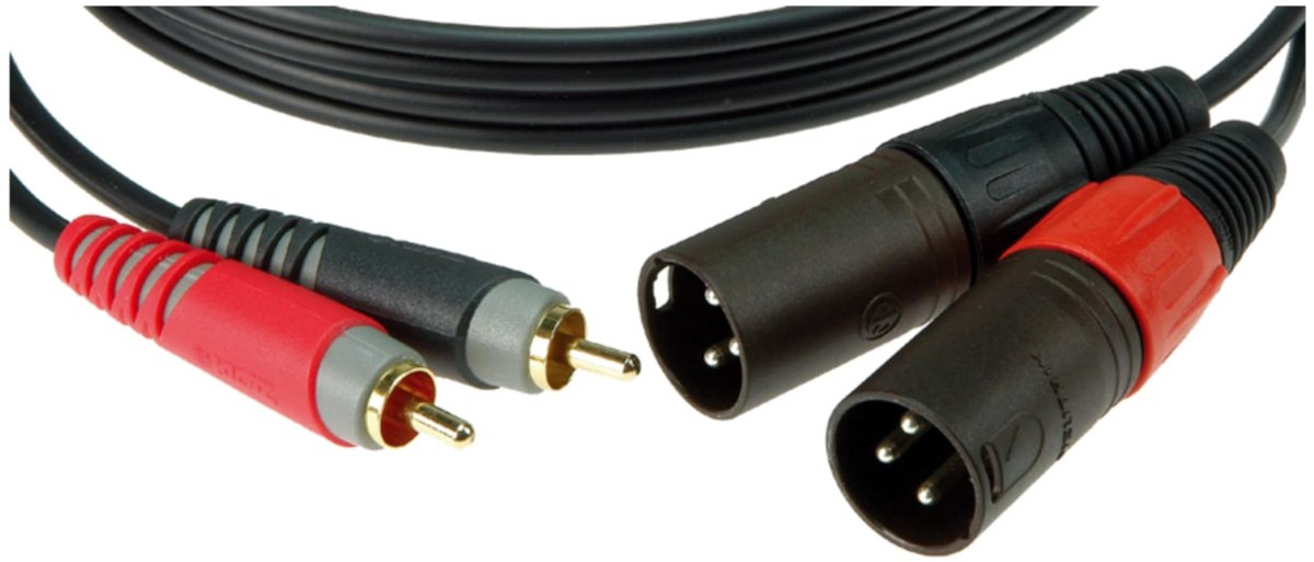 Klotz AT-CM0200 Professionele RCA-naar-XLR kabel 2 meter