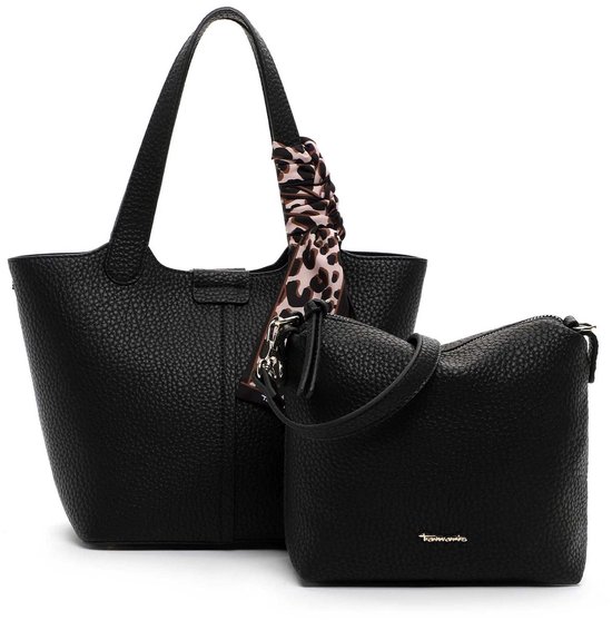 Tamaris sac à main sac à épaule bandoulière Georgia City Shopper Black noir