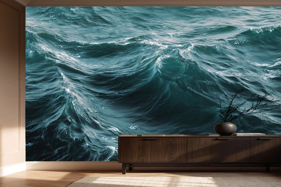 Naadloos behang Fotobehang - Ocean's Ever-Changing Dance - 250x250 centimeter