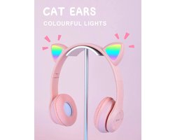 Draadloze Koptelefoon – Kattenoren – Met LED-licht – Bluetooth