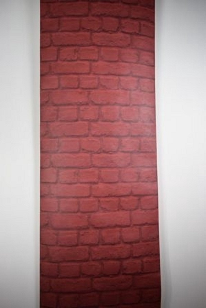 Rood baksteen behang
