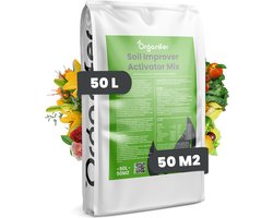 Bodemverbeteraar – Activator Mix (50 Liter – Voor 50 M2) Mix Van Actieve Micro-Organismen (O.A. Mycorrhiza En Rhizobacteriën), Lavameel, Koemest En Wormenmest - Organifer