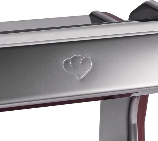 Manual Stainless Steel Pasta Machine incl. Pasta Dryer & 3 Slice Attachments for Spagna Lasagna Tagliatelle van Merkloos — afbeelding 3