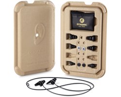 DYNAMIC ear filter -20dB Herbruikbare Oordoppen voor Concerten, Festivals, Motorrijden en Events – Comfortabel voor Kinderen en Volwassenen – 4 Maten, Etui en Koord – Nederlands Kwaliteitsproduct - Vlakke demping voor de beste beleving