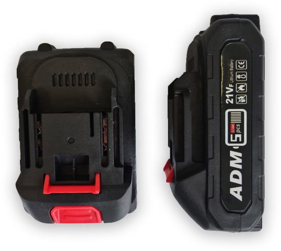 ADM Draadloze Hogedrukreiniger met 2 Accu’s – 21V – Voor Auto, Tuin, Grafsteen, GFT-bak, en Meer – Incl. Koffer & Spuitkop - wit — afbeelding 4