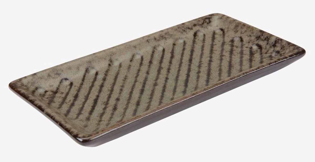 SuperShopper Dienblad – Wastafel Organizer – Mat Geglazuurd Steengoed – Badkamer Accessoire – 21 x 11 x 2 cm