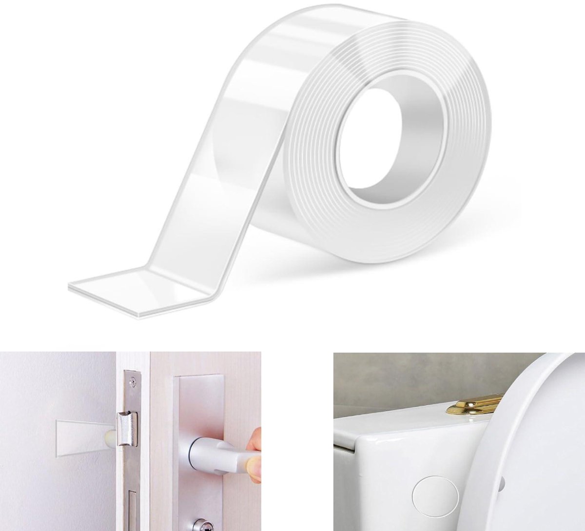 1 rol - Antibotsingsstickers - Knipbare antibotsingsstickers voor kastdeuren - Meubelpads voor hoofdbordstoppers - Zelfklevende geluidsisolerende pads voor meubels en trillingsdempende pads voor de meeste meubels en muren