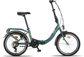 Pacto Eight Vouwfiets 6v Groen Folding Bike Plooifiets Lage Instap Shimano 20 inch