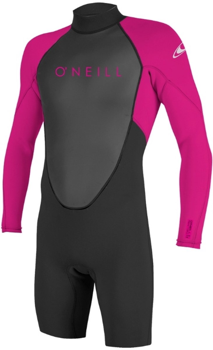 2025 O'Neill Youth Reactor II 2mm Lange Mouwen Rug Ritssluiting Shorty
