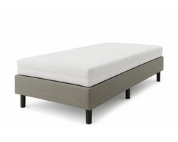 Nessa® - 80x200 - Boxspring Furkan - Grijs - Inclusief Matras Nessa® - 80x200 - Boxspring Furkan - Grijs - Inclusief Matras