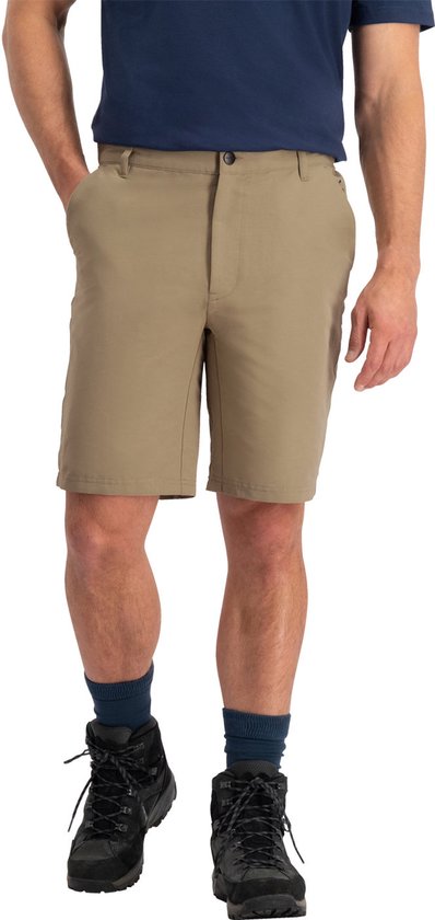 NOMAD® Wandelshorts Heren | L Beige | Korte Broek Heren | Wandelbroek met Zakken | Elastische Tailleband | Sneldrogend en Comfortabel
