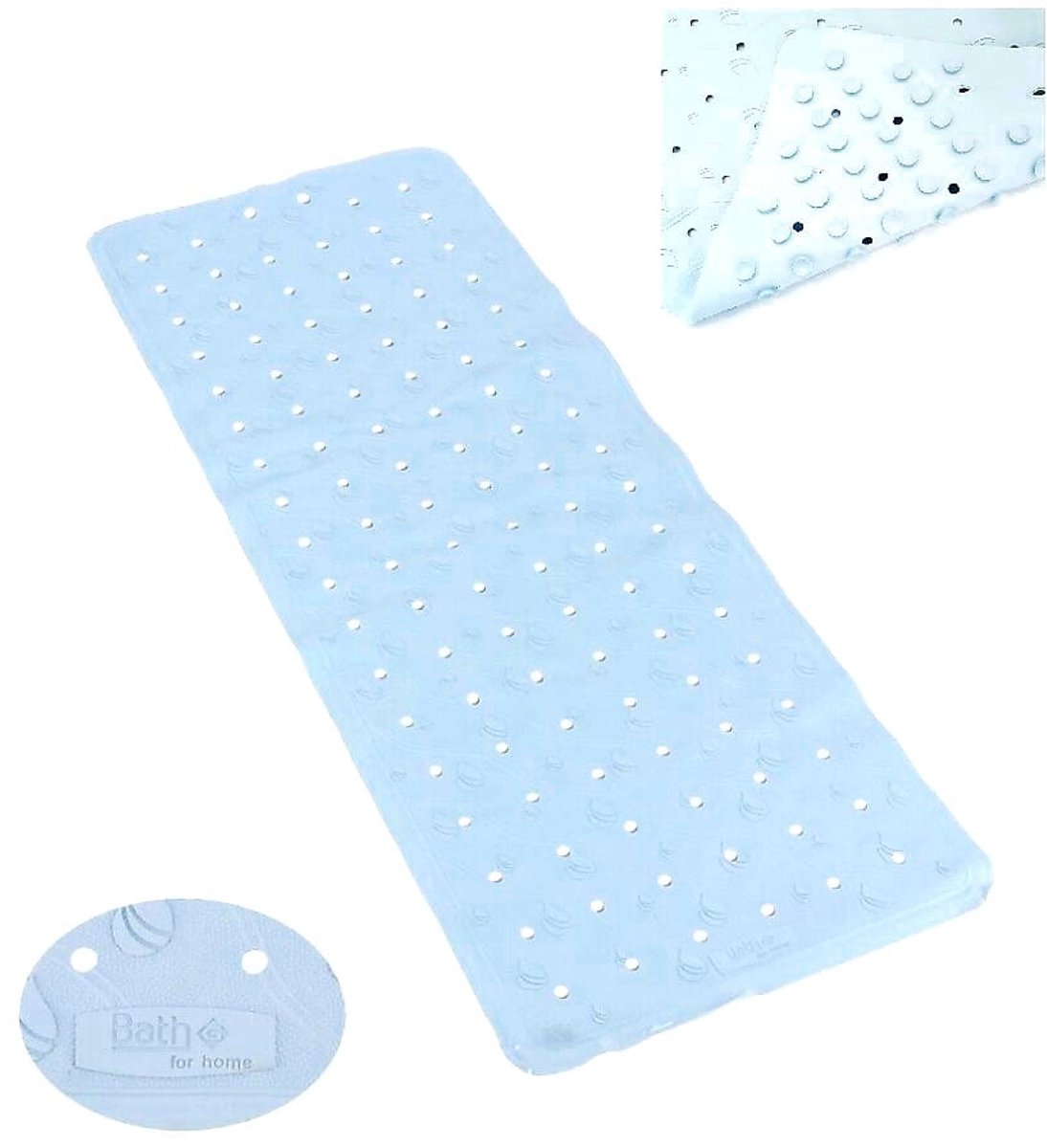 Gerimport Badmat 36X97 Cm Natuurrubber Blauw