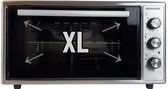 Bol.com Merkador XL Vrijstaande Oven - 50 Liter - 2000 Watt - RVS Afwerking - Hetelucht - Gemakkelijk Te Reinigen Geëmailleerde ... aanbieding