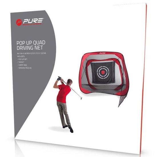 Pure 2 Improve SQ Quad Golf Pop-Up Oefennet 213 x 213 cm van Pure — afbeelding 4