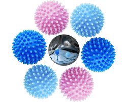 Allecto Plus - 6-pack Herbruikbare Drogerballen voor Wasdroger - Wasbal - Tennisballen - Drogerbal Wasmachine met Vloeibaar Wasmiddel