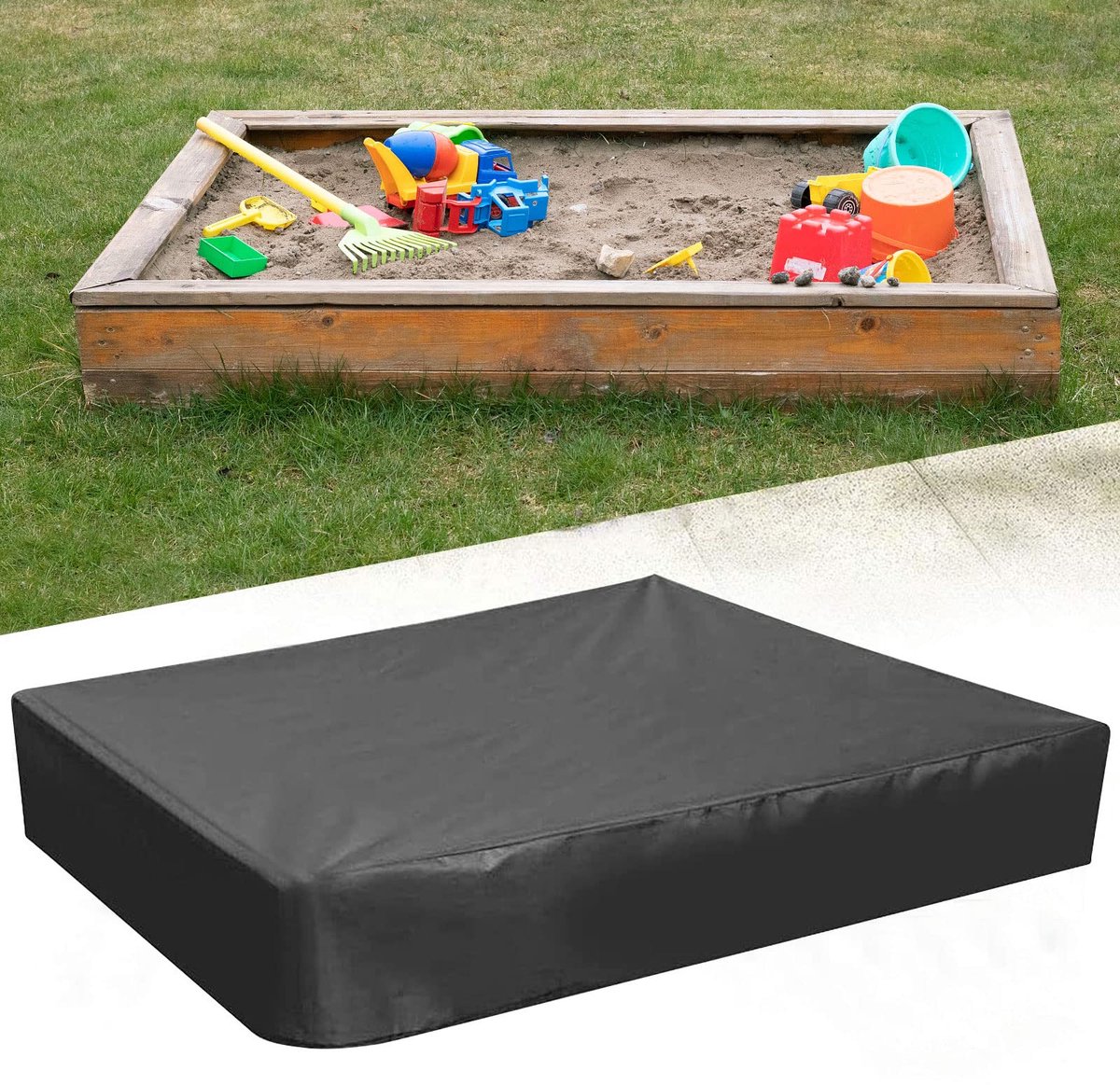 Ibenzoa® Waterdichte en scheurvaste zandbakafdekking voor veelzijdig gebruik in tuin en terras