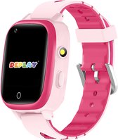 DEPLAY 4G KidsWatch - Smartwatch Kinderen - GPS Tracker - Smartwatch Kind - Hartslag en Bloeddrukmeter - Videobellen - Camera - GPS Horloge Kind - Kinder Smartwatch - Incl. simkaart en E-Book - Roze