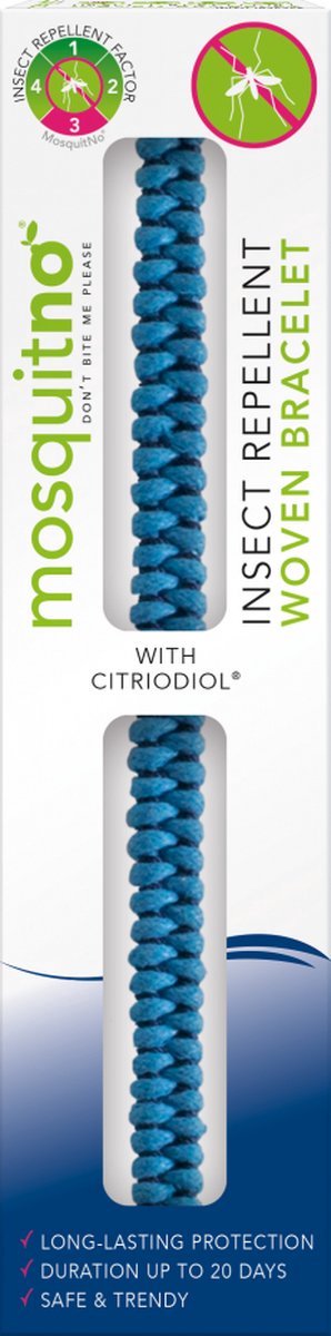 Mosquitno Insect repellent bracelet woven 1 Stuks