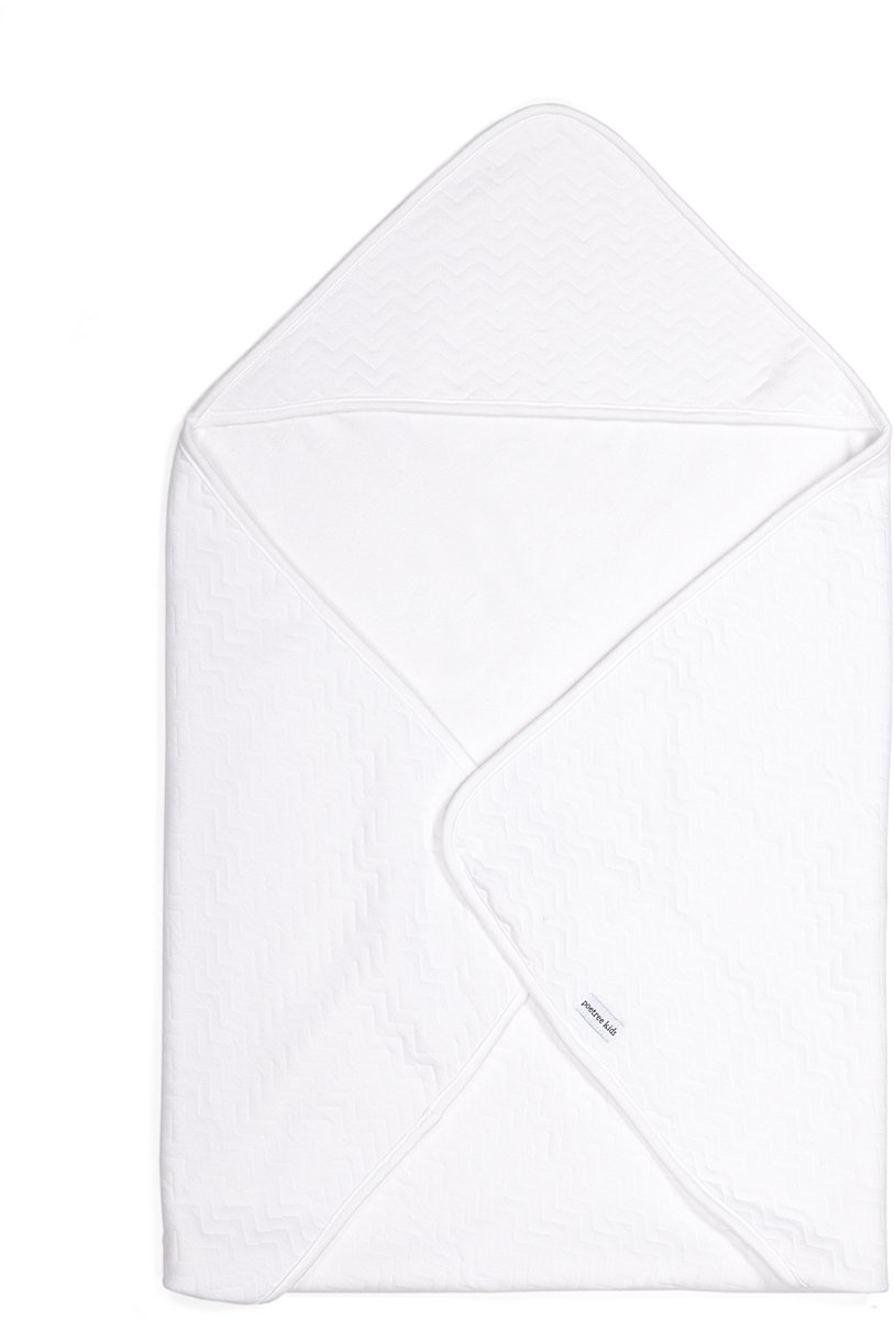 Poetree Kids wikkeldeken - omslagdoek wit - baby wikkeldeken