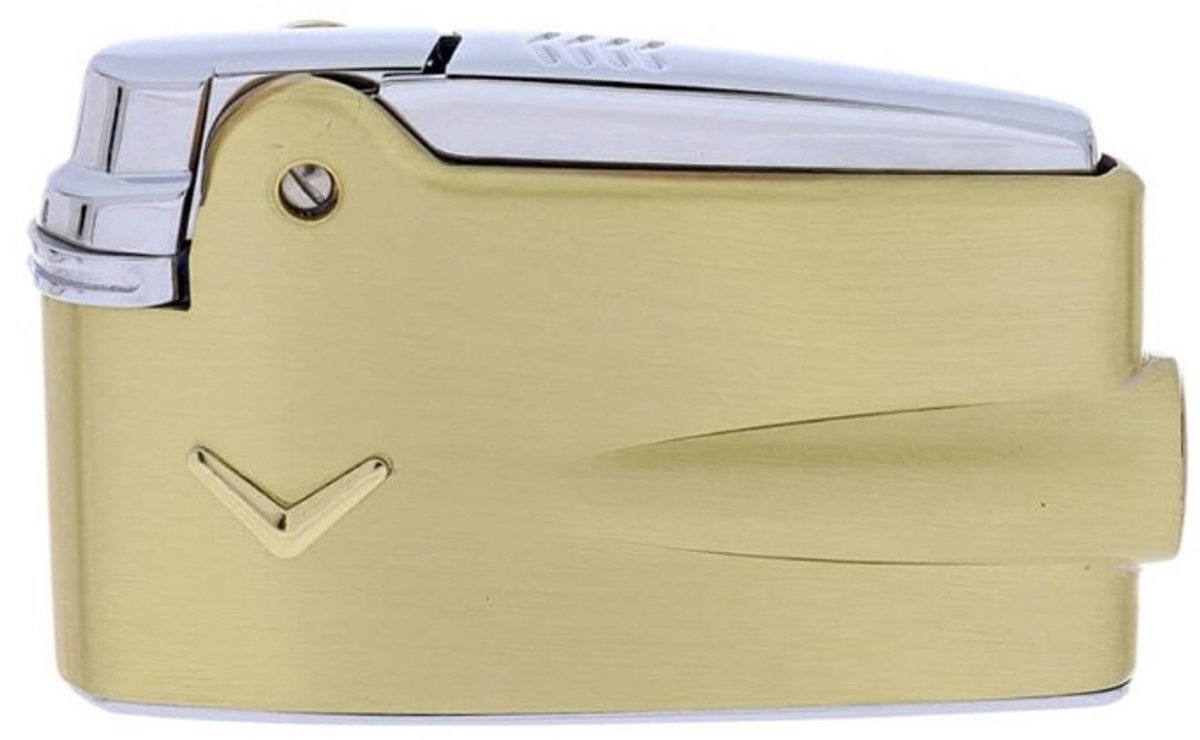 Aansteker Ronson Varaflame goud met V