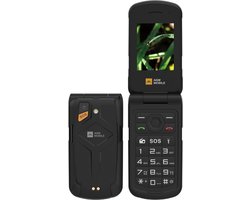 AGM M10 Klaptelefoon - Robuuste 4G fliptelefoon - IP69 - Zwart - SOS knop