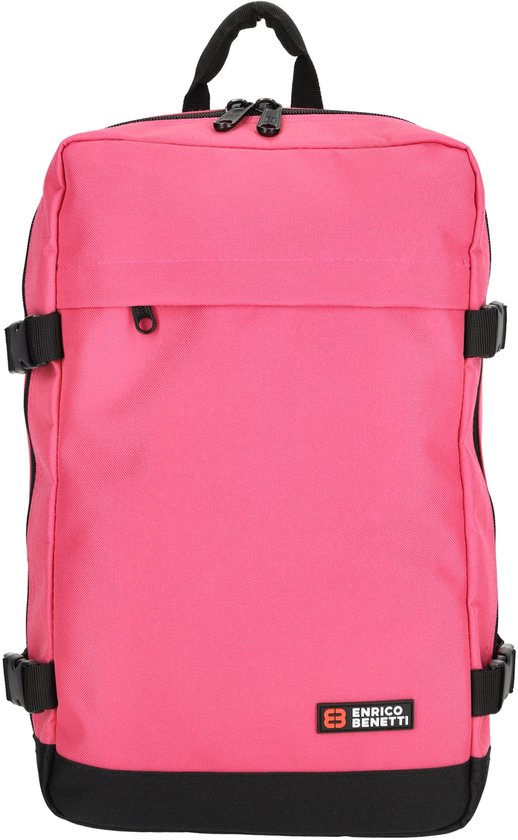 Sac à dos cabine/sous-siège Enrico Benetti Amsterdam 13 pouces, 20 L - 54688 - Fuchsia