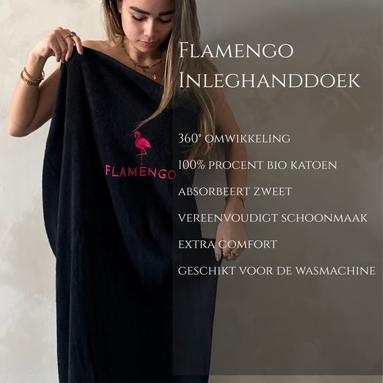 Flamengo® Infrarood Sauna Deken PRO + Wrap Inleghanddoek – High-End Warmtebeleving vergelijkbaar met premium infrarood sauna’s - Mobiele draagbare saunadeken incl. draagtas
