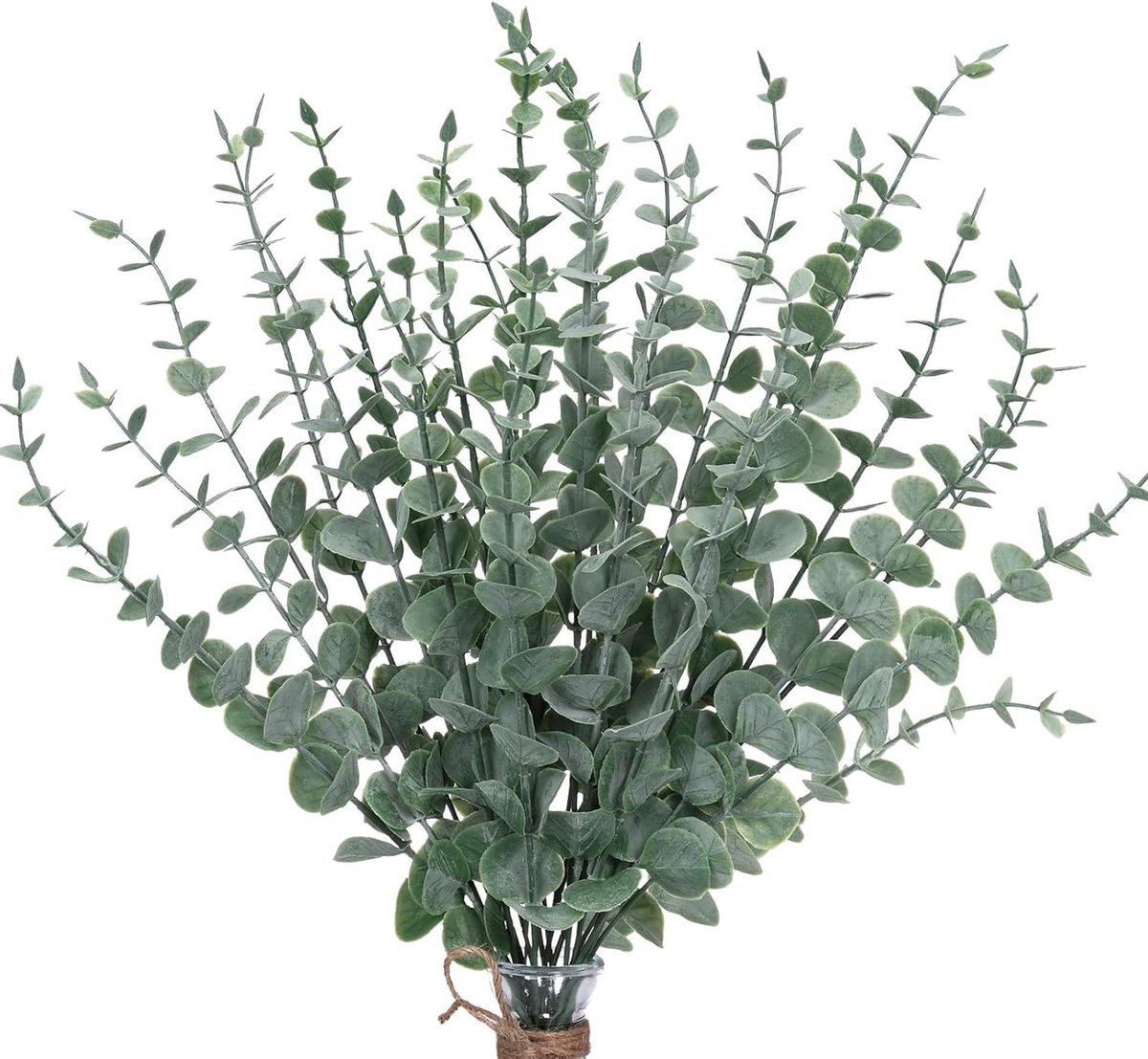 30 stuks natuurlijke gedroogde eucalyptus takken - Decoratieve bloemen voor bruiloft en thuis - Lange eucalyptus stelen van 41 cm - Droogbloemen voor bloemstukken