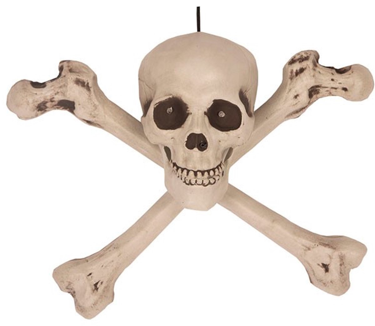 Halloween Hangdecoratie: Schedel Kruis (motion sensor)
