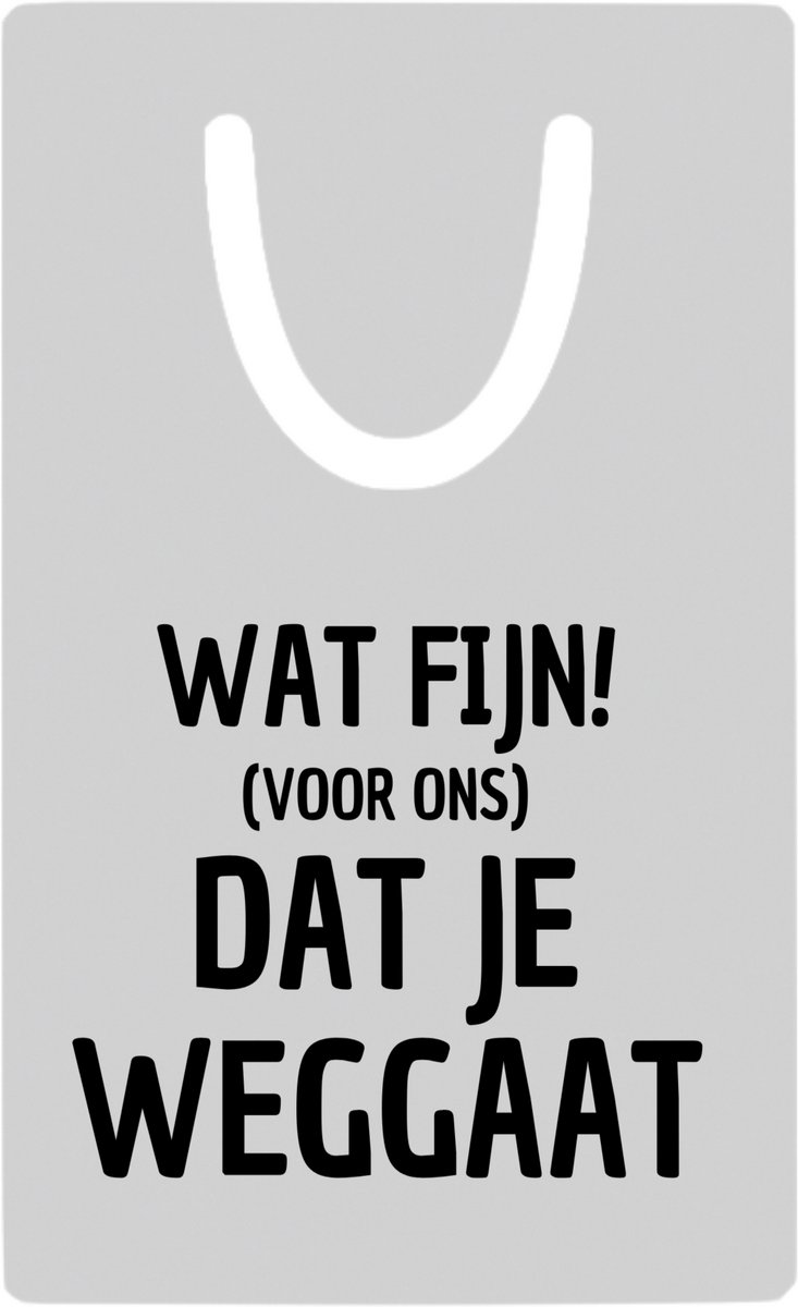 Hacebo® - Wat fijn dat je weggaat metalen boekenlegger- Afscheid bedank cadeau - collega's - werk - afscheidscadeau - verjaardagscadeau Bladwijzer boekenleggers - 7.6 cm x 5cm
