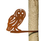 Décoration de jardin- Deulvink - La Chouette hulotte - Statue animalière - Vogels en acier - Cadeau - Statue de jardin