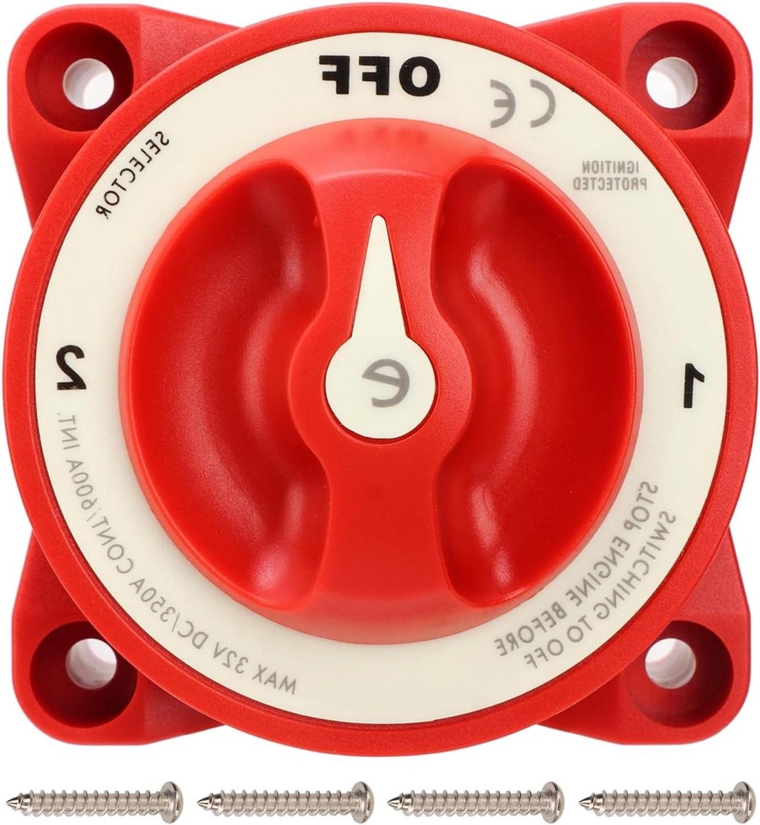 Batterij Power Cut Master Switch voor RV en Marine boot - 3 Niveaus - 350A 32V DC - Batterij Schakelaar Disconnect Switch.