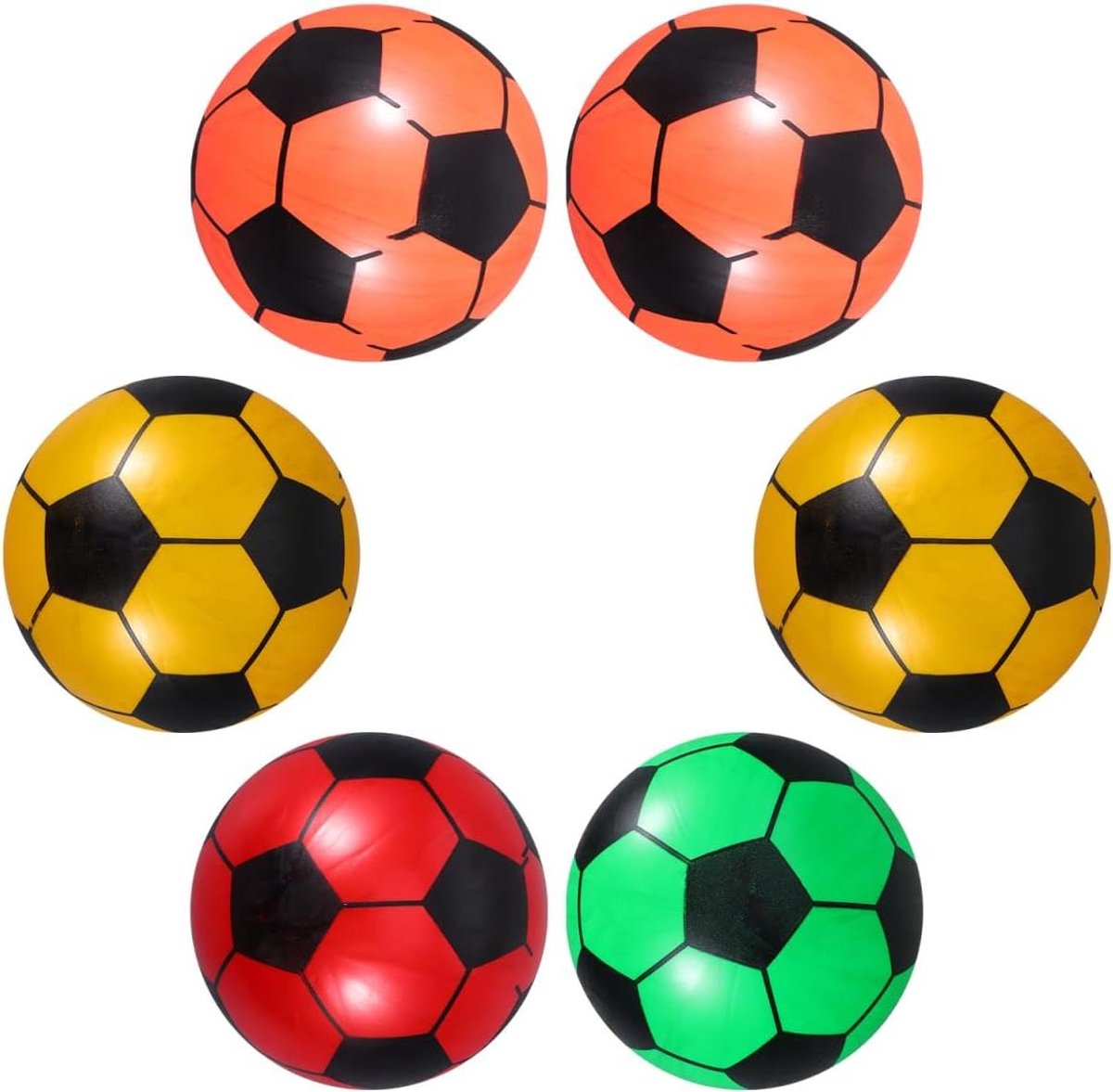Allecto Plus - Voetbal Softball Ballen Set van 6 stuks voor Sport en Spelplezier