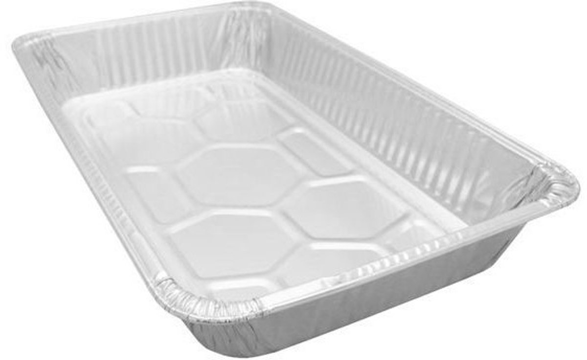 KURTT - Aluminium bak - Aluschaal - Cateringschaal - Aluminium - Menuschaal aluminium 4850ml - 25 stuks