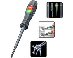 Elektrische Spanningszoeker Pen – Kruiskop & Sleuf Schroevendraaier – Neon Lamp Indicator – Geïsoleerde Tester voor Elektriciens